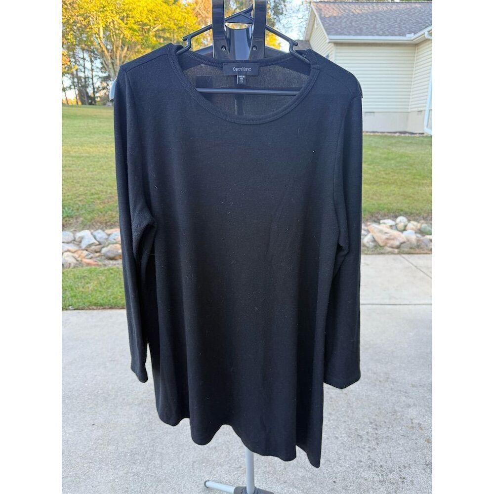 Karen Kane Black Long Sleeve Tunic Dress 2XL